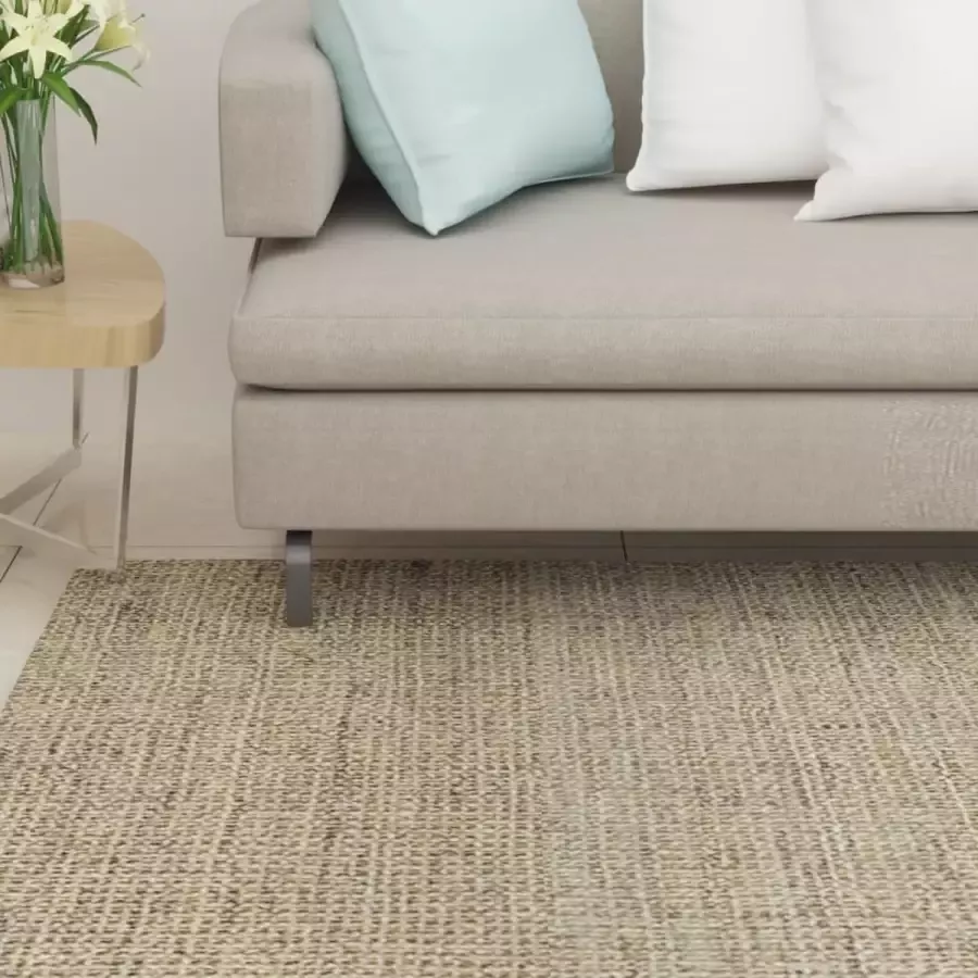 VidaXL Vloerkleed 100x100 cm natuurlijk sisal taupe