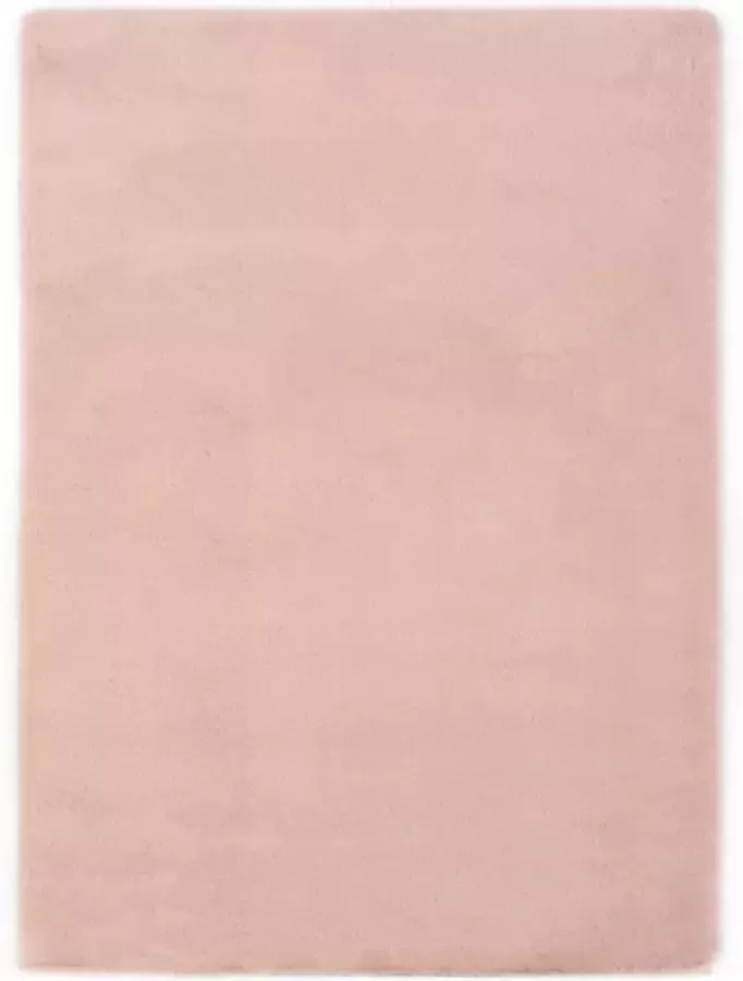 VidaXL -Vloerkleed-120x160-cm-kunstkonijnenbont-oudroze