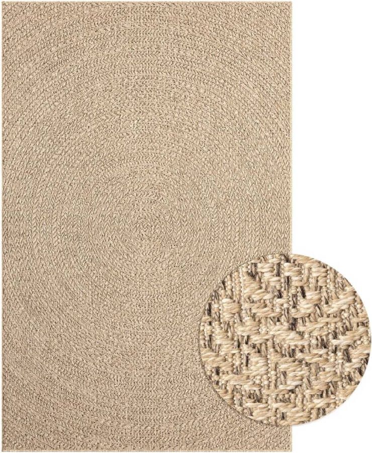 vidaXL -Vloerkleed-200x290-cm-voor-binnen-en-buiten-jute-look