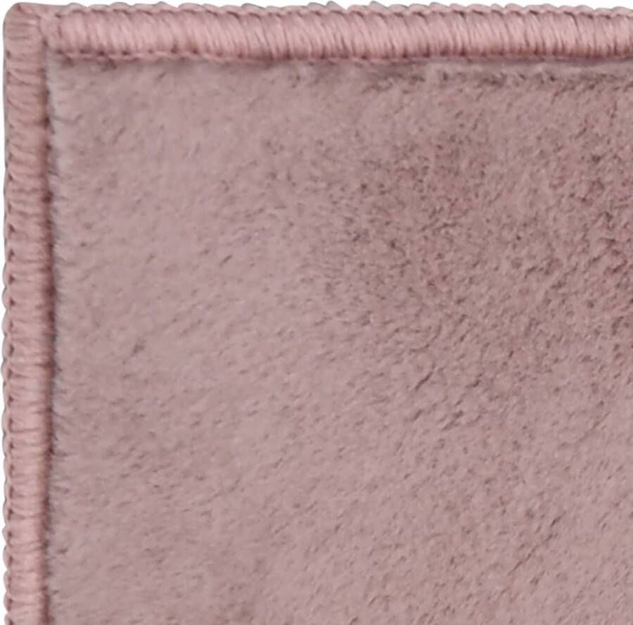 VidaXL -Vloerkleed-200x300-cm-kunstkonijnenbont-oudroze - Foto 2