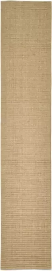 VidaXL Vloerkleed 66x350 cm natuurlijk sisal