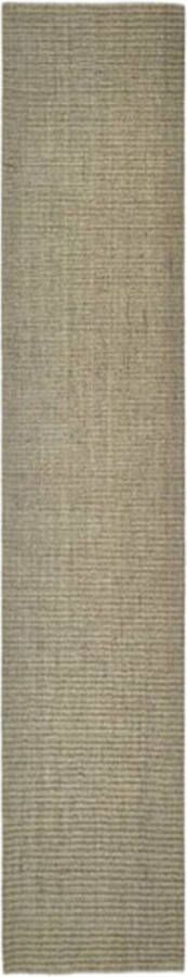 vidaXL -Vloerkleed-66x350-cm-natuurlijk-sisal-groen