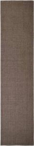 VidaXL Vloerkleed 80x350 cm natuurlijk sisal bruin