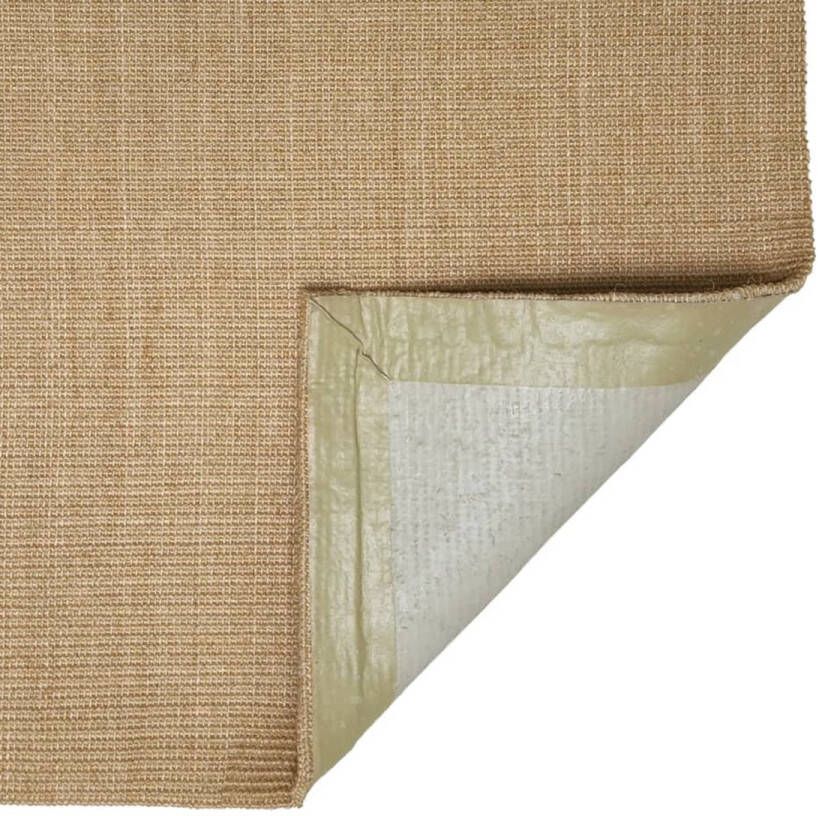 vidaXL -Vloerkleed-80x350-cm-natuurlijk-sisal-zwart