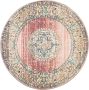 VidaXL -Vloerkleed-binnen-en-buiten-vintage-stijl-Ø-120-cm-meerkleurig - Thumbnail 2