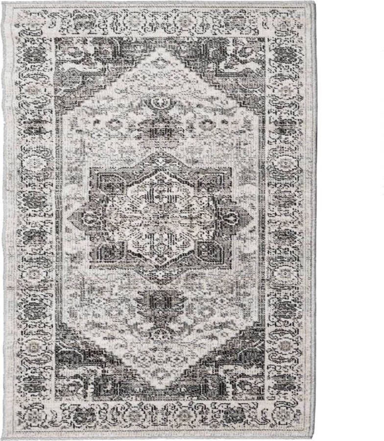 The Living Store Vloerkleed ARBIZU binnen en buiten vintage stijl 200x280 cm Vloerkleed Vintage Tapijt Vloerkleed Multicolour Anti Allergie Vloerkleed Outdoor Vloerkleed - Foto 2