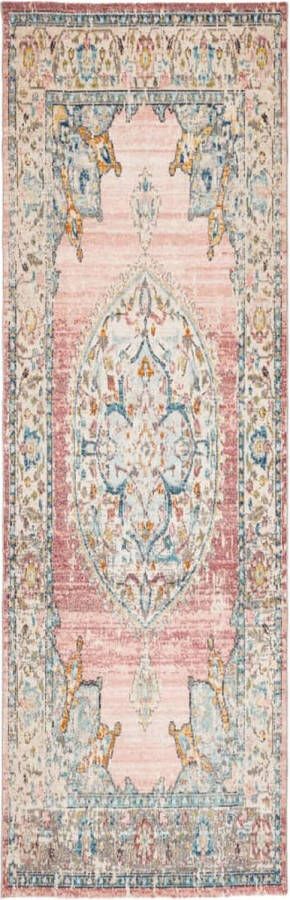 VidaXL -Vloerkleed-binnen-en-buiten-vintage-stijl-80x250-cm-meerkleurig - Foto 4