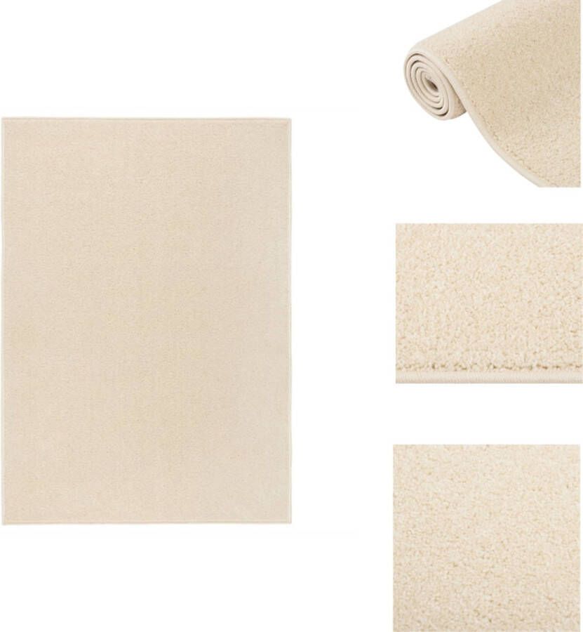VidaXL Vloerkleed Classic 240 x 340 cm crème 100% PP 1.600 g m² 10 mm Vloerkleed