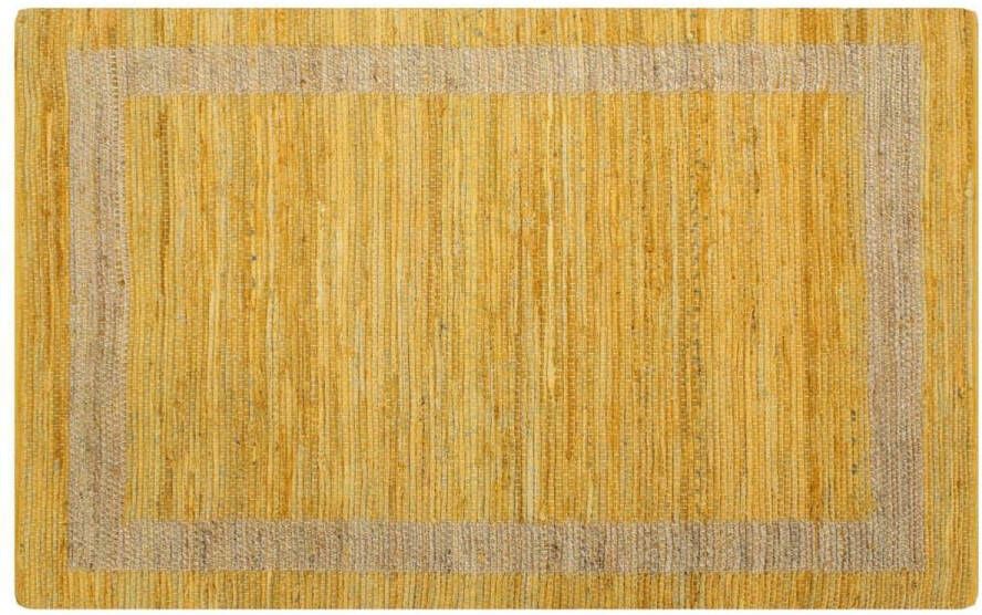 VidaXL -Vloerkleed-handgemaakt-120x180-cm-jute-geel