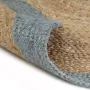 VidaXL -Vloerkleed-handgemaakt-met-olijfgroene-rand-210-cm-jute - Thumbnail 3