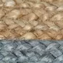 VidaXL -Vloerkleed-handgemaakt-met-olijfgroene-rand-210-cm-jute - Thumbnail 2