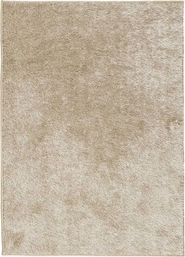 VidaXL -Vloerkleed-ISTAN-hoogpolig-glanzend-200x280-cm-beige