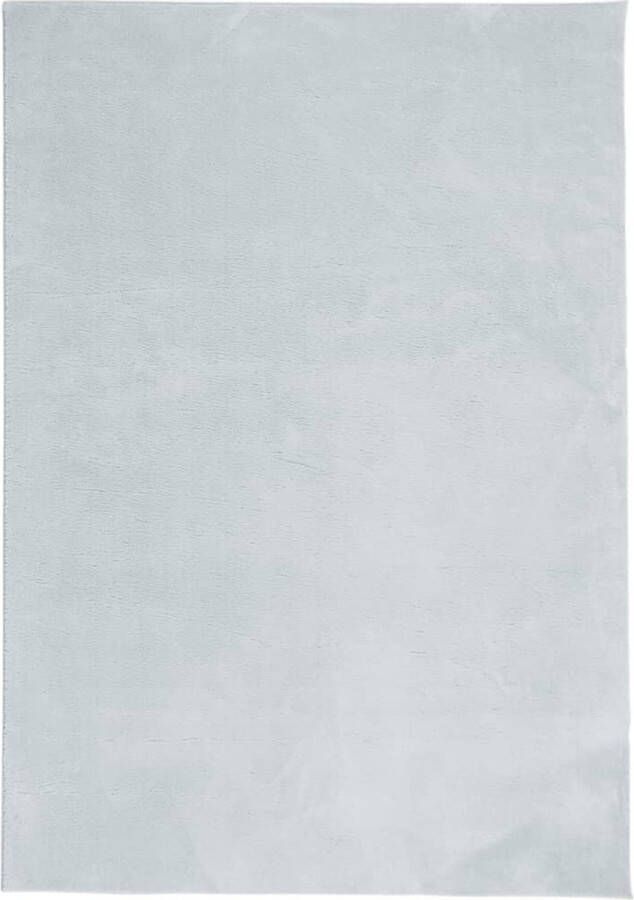 The Living Store HUARTE Vloerkleed 140 x 200 cm Blauw Polyester 18 mm poolhoogte Vloerkleed Huarte Blauwe Vloerkleed Polyester Vloerkleed Zacht Vloerkleed - Foto 2