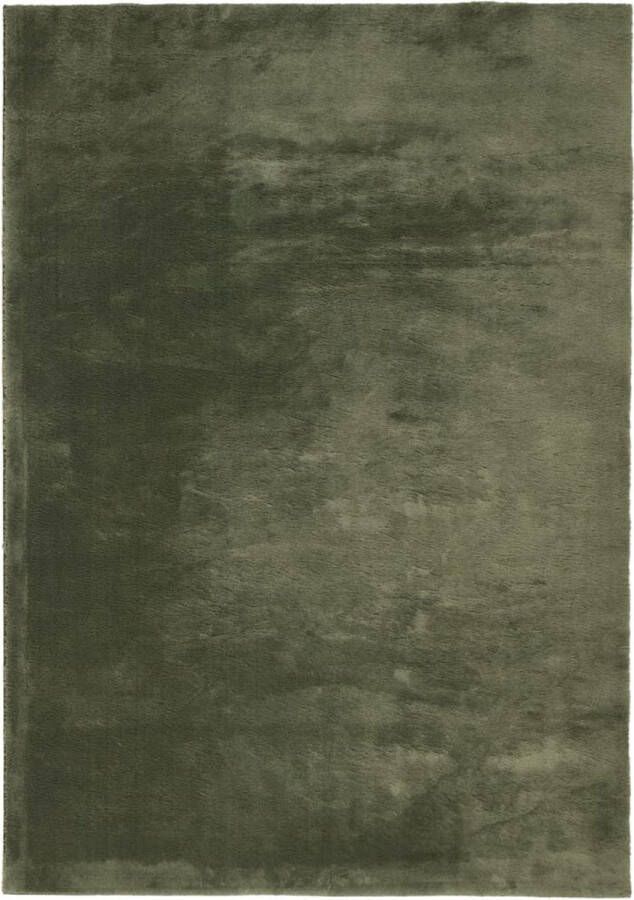 VidaXL -Vloerkleed-HUARTE-laagpolig-zacht-wasbaar-140x200-cm-bosgroen