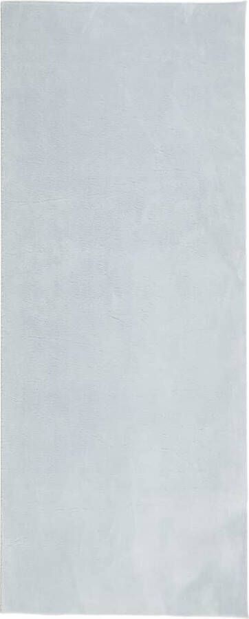 The Living Store Huarte Vloerkleed 80 x 200 cm Blauw 100% polyester 18 mm poolhoogte Vloerkleed Tapijt Zacht Vloerkleed Blauwe Vloerkleed Polyester Vloerkleed - Foto 4