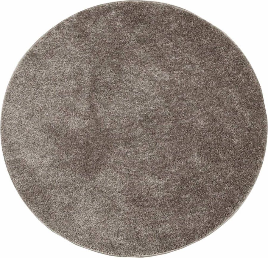 The Living Store ISTAN Vloerkleed 200 cm Grijs 100% Polyester 30 mm Poolhoogte Vloerkleed Tapijt Woonkamer Slaapkamer Modern Design - Foto 2