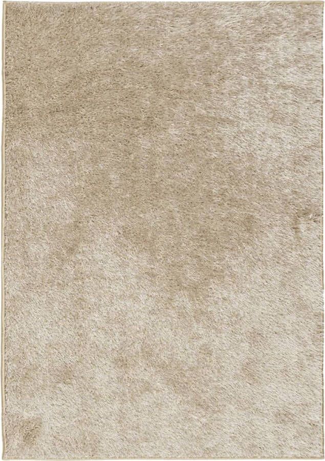 VidaXL -Vloerkleed-ISTAN-hoogpolig-glanzend-120x170-cm-beige