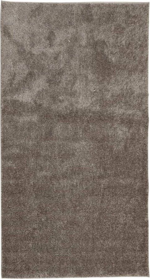 The Living Store Vloerkleed ISTAN hoogpolig glanzend 80x150 cm grijs Vloerkleed Donzig Tapijt Grijs Vloerkleed Polyester Vloerkleed Anti Slip Vloerkleed - Foto 2
