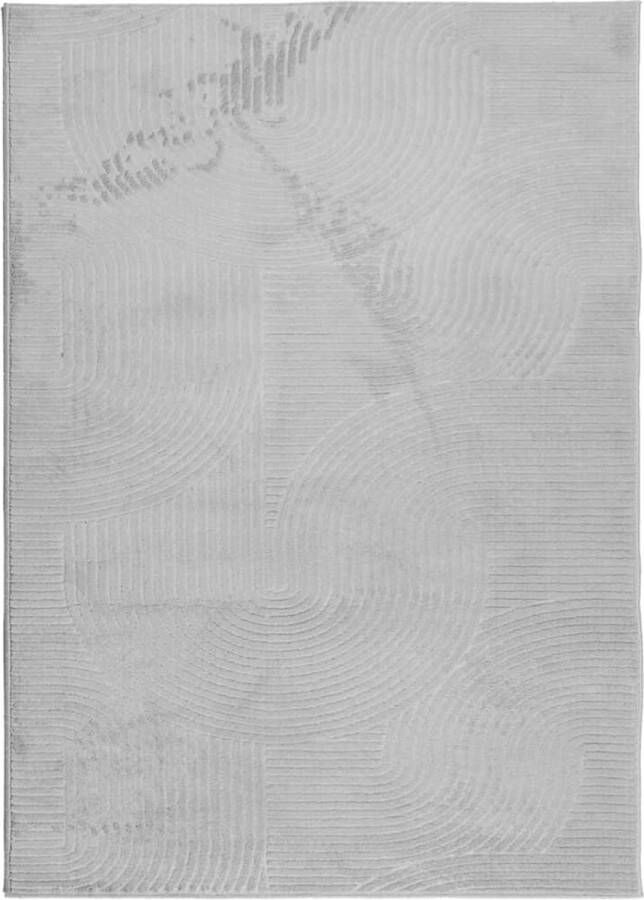 VidaXL -Vloerkleed-IZA-laagpolig-Scandinavisch-240x340-cm-grijs