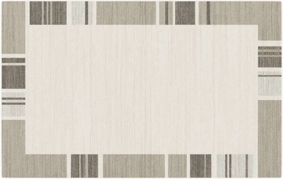 The Living Store Vloerkleed Sorona Dupont Meerkleurig 190 x 300 cm Opvouwbaar en Anti-slip Vloerkleed Taupe Multicoloured Sorona Dupont Polyester - Foto 2