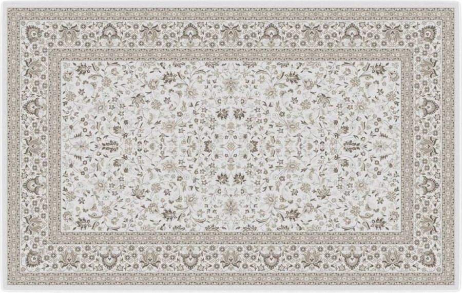 The Living Store Vloerkleed voor binnen buiten laagpolig 190x300 cm meerkleurig Vloerkleed Pauwprint Binnenkamer Buitenkamer Sorona Dupont - Foto 2