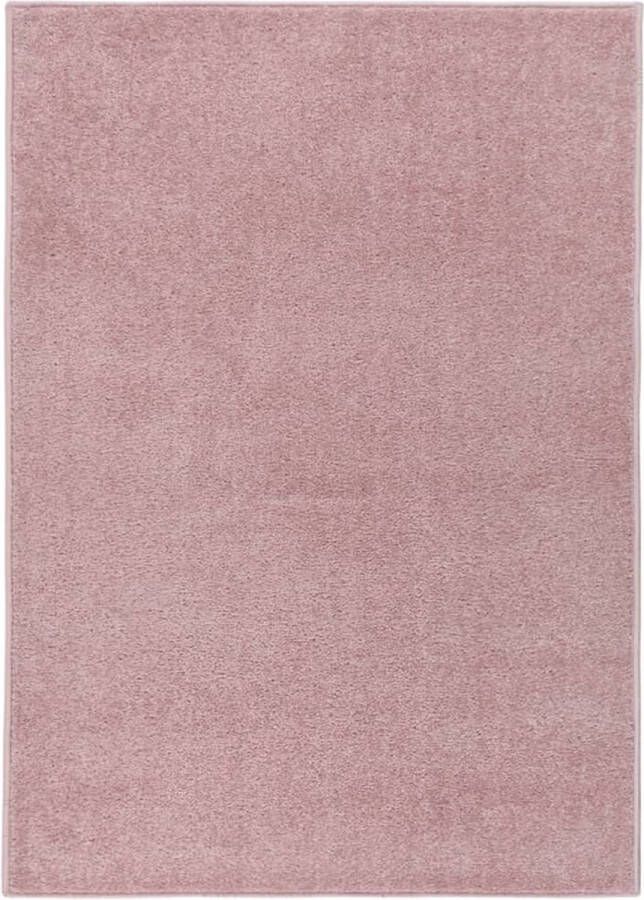 vidaXL -Vloerkleed-kortpolig-120x170-cm-roze