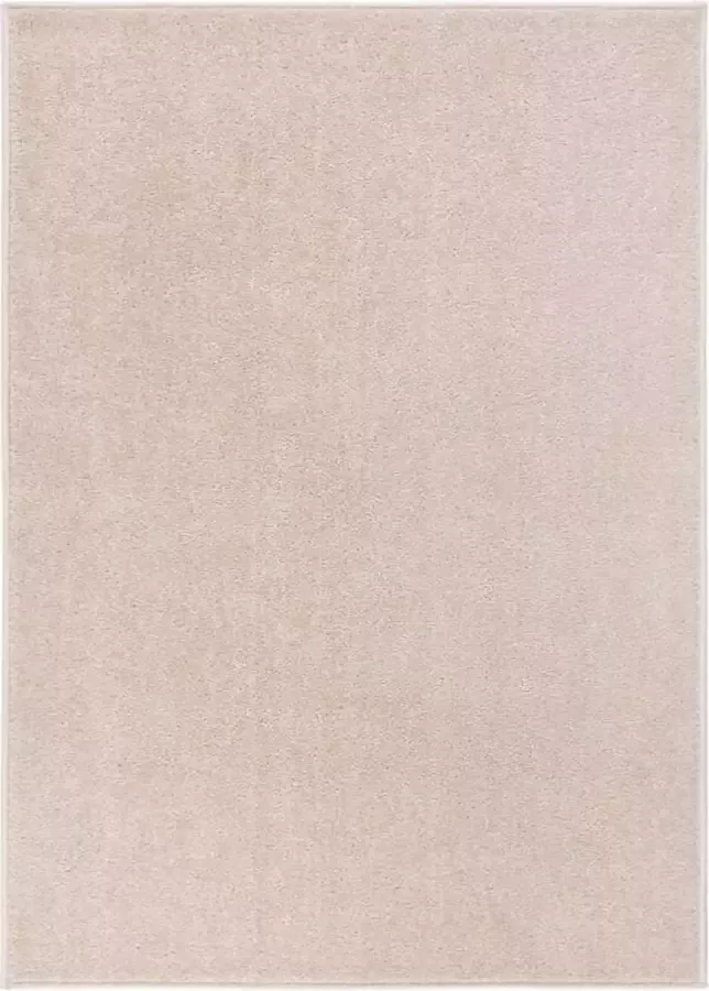 VidaXL -Vloerkleed-kortpolig-140x200-cm-donkerbeige