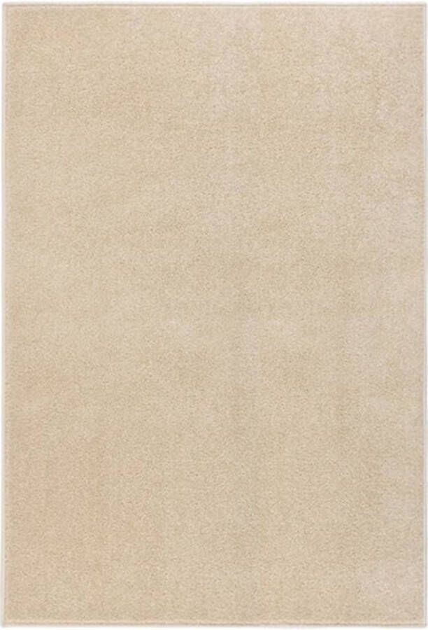 VidaXL -Vloerkleed-kortpolig-160x230-cm-beige