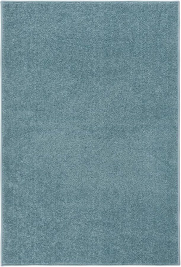 vidaXL Vloerkleed kortpolig 200x290 cm blauw
