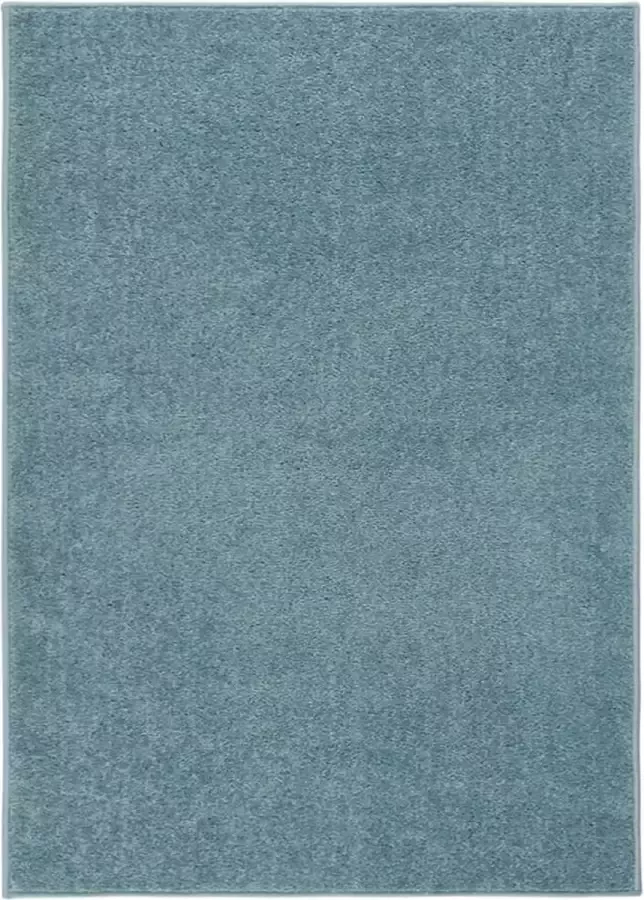 vidaXL Vloerkleed kortpolig 240x340 cm blauw