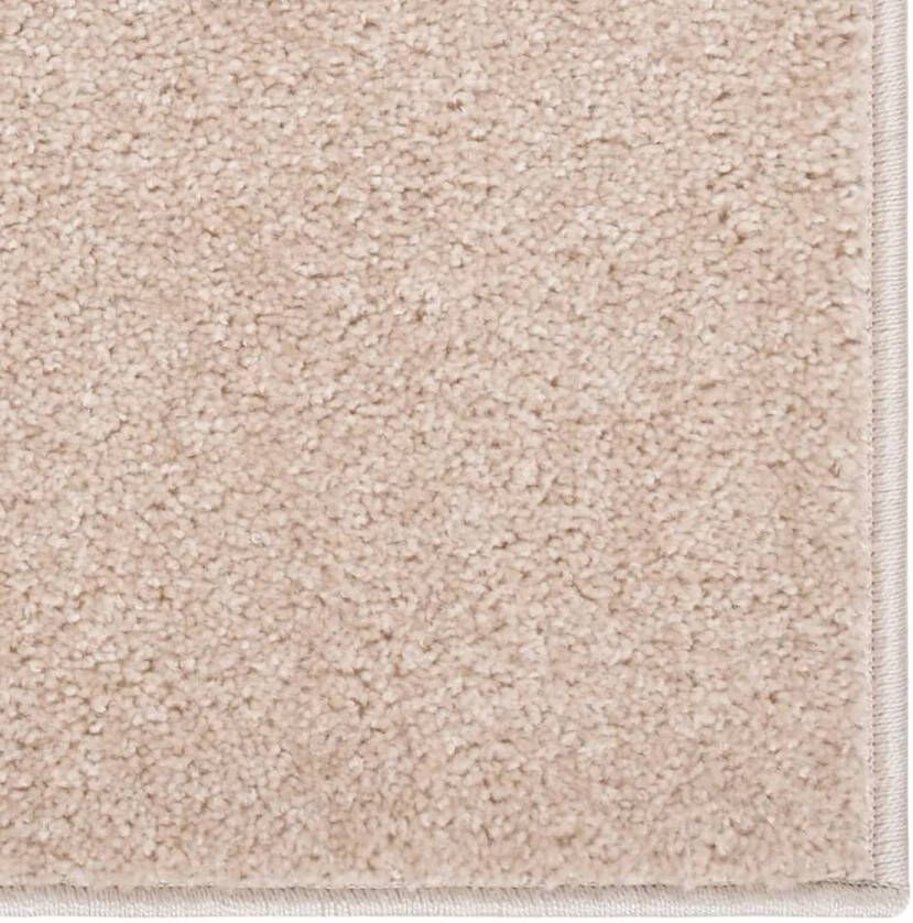 VidaXL -Vloerkleed-kortpolig-240x340-cm-donkerbeige