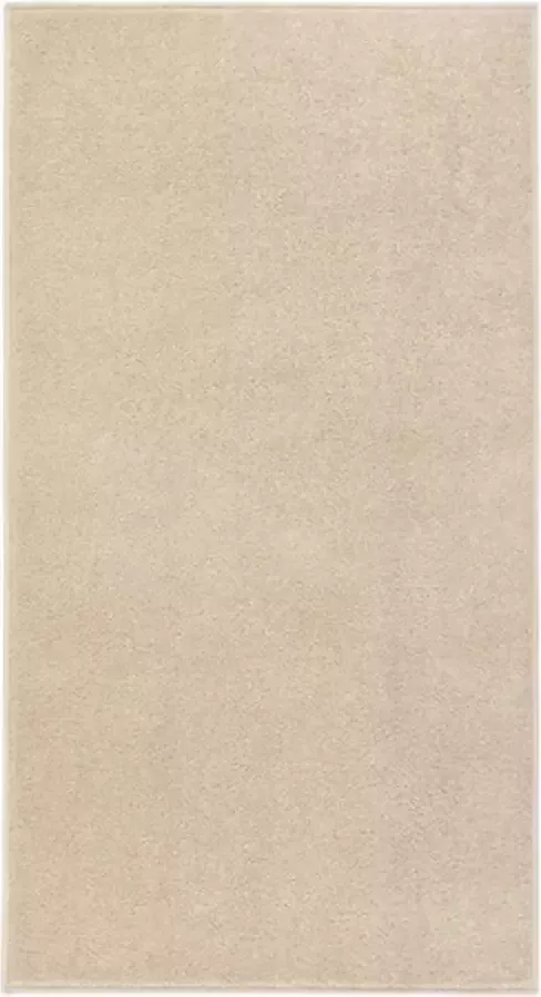 VidaXL -Vloerkleed-kortpolig-80x150-cm-beige