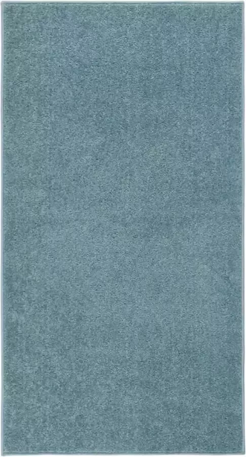 VidaXL -Vloerkleed-kortpolig-80x150-cm-blauw