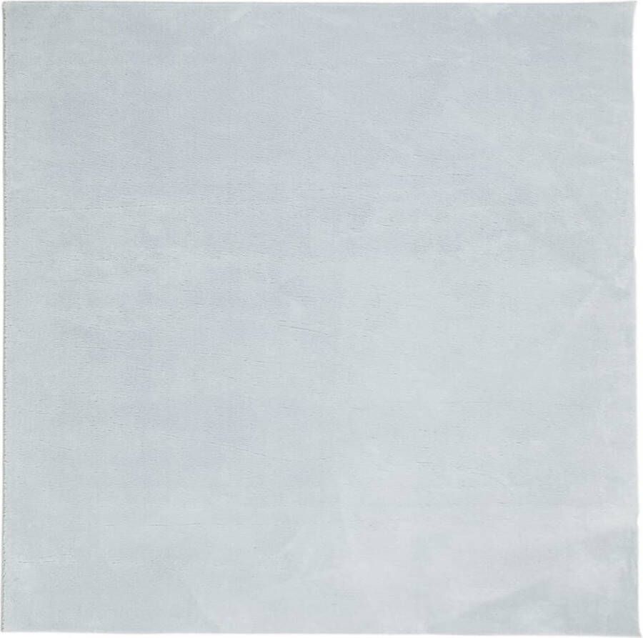 VidaXL -Vloerkleed-HUARTE-laagpolig-zacht-wasbaar-120x120-cm-blauw