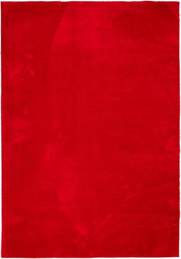 VidaXL -Vloerkleed-HUARTE-laagpolig-zacht-wasbaar-140x200-cm-rood - Foto 2
