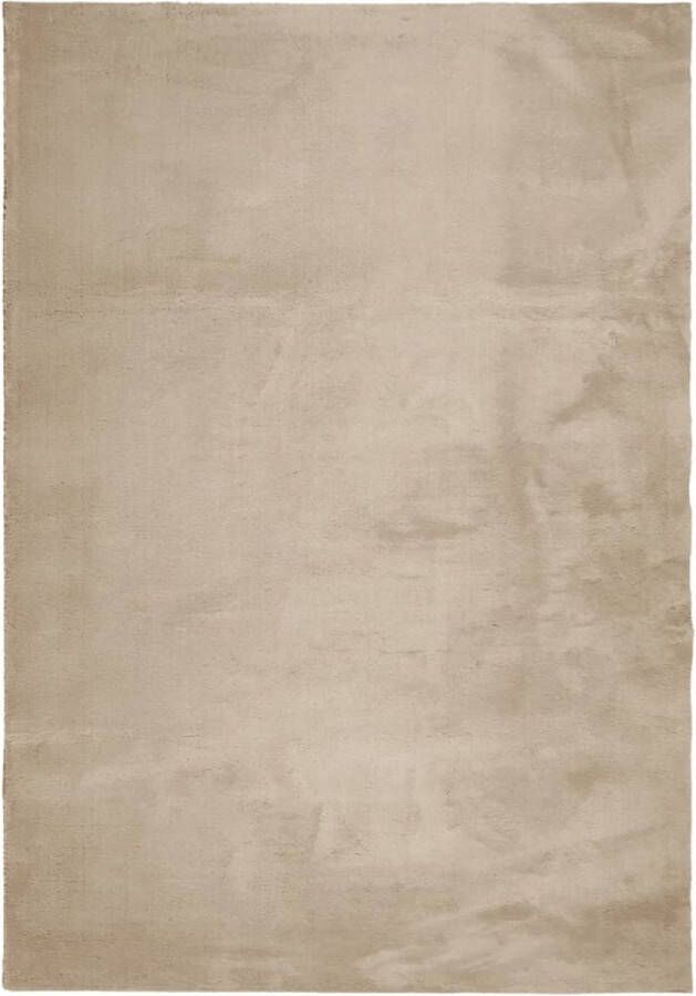 VidaXL -Vloerkleed-HUARTE-laagpolig-zacht-wasbaar-140x200cm-zandkleurig