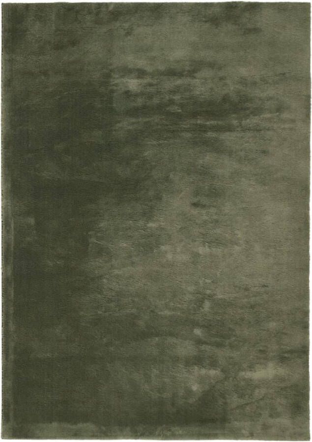 VidaXL -Vloerkleed-HUARTE-laagpolig-zacht-wasbaar-160x230-cm-bosgroen