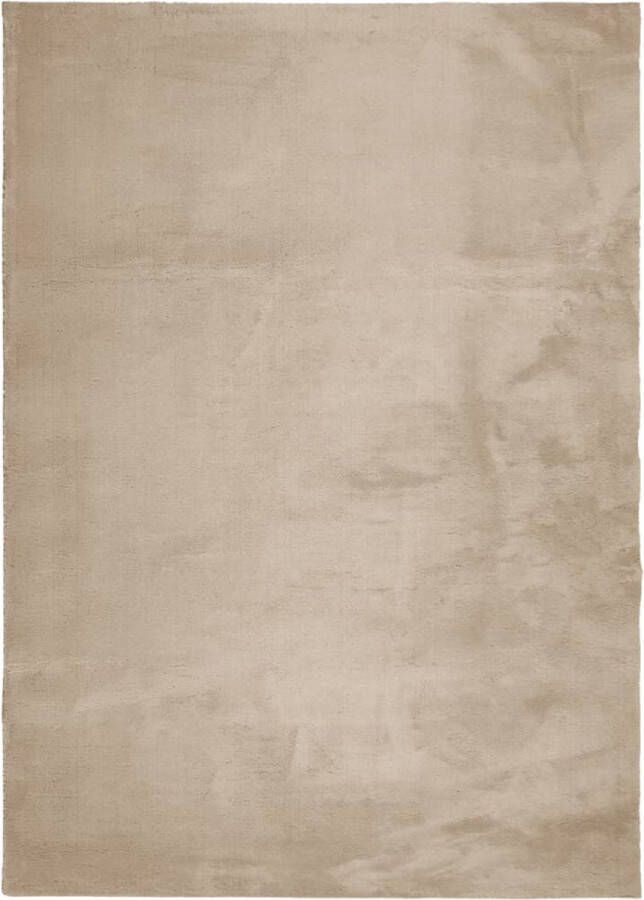 VidaXL -Vloerkleed-HUARTE-laagpolig-zacht-wasbaar-200x280cm-zandkleurig