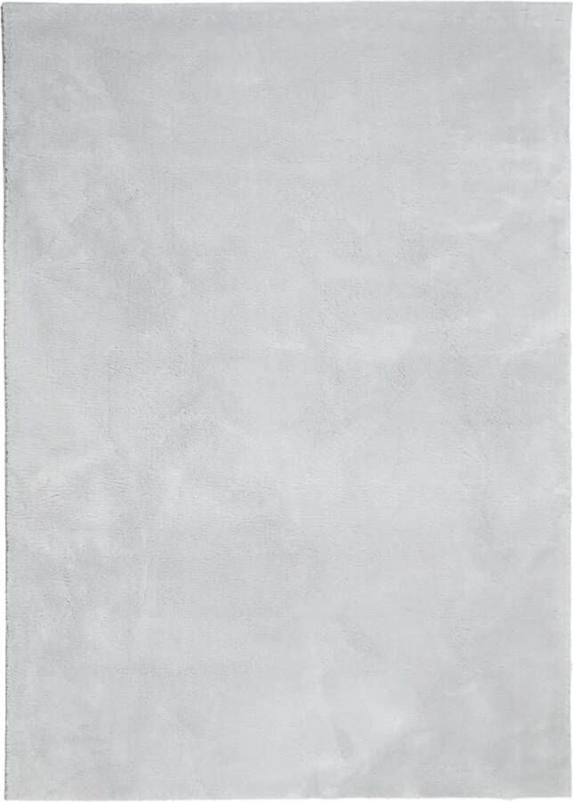 VidaXL -Vloerkleed-HUARTE-laagpolig-zacht-wasbaar-240x340-cm-grijs