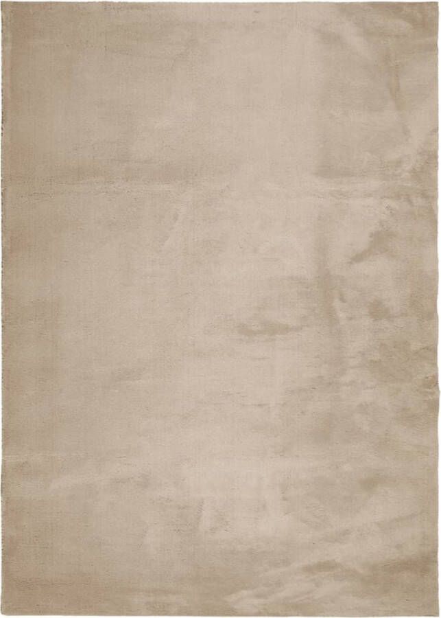 VidaXL -Vloerkleed-HUARTE-laagpolig-zacht-wasbaar-240x340cm-zandkleurig