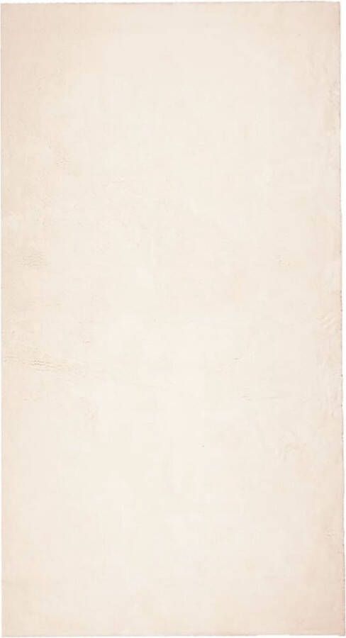 VidaXL -Vloerkleed-HUARTE-laagpolig-zacht-wasbaar-60x110-cm-beige
