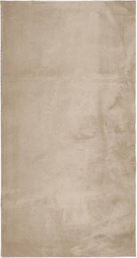 VidaXL -Vloerkleed-HUARTE-laagpolig-zacht-wasbaar-60x110-cm-zandkleurig