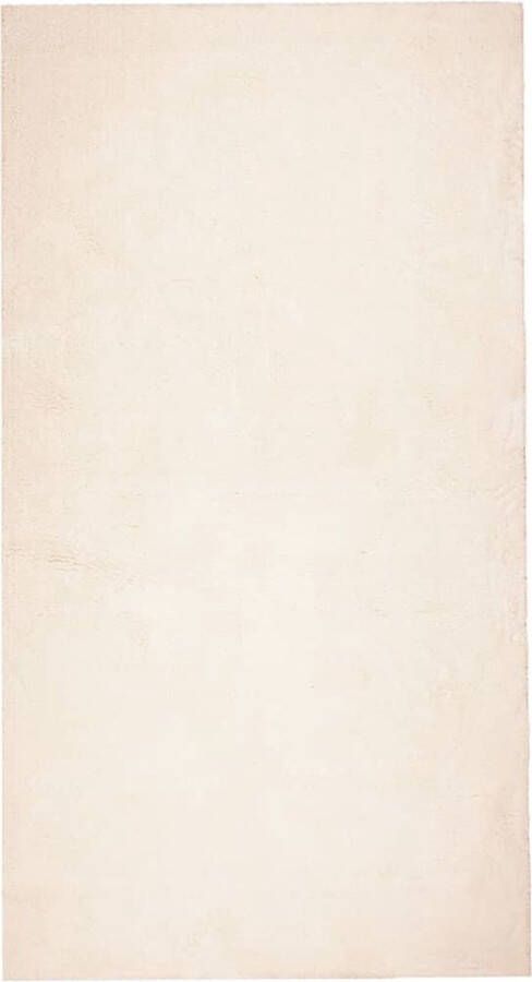 VidaXL -Vloerkleed-HUARTE-laagpolig-zacht-wasbaar-80x150-cm-beige
