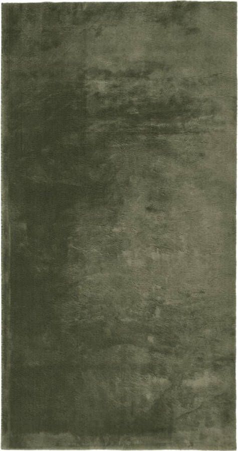VidaXL -Vloerkleed-HUARTE-laagpolig-zacht-wasbaar-80x150-cm-bosgroen