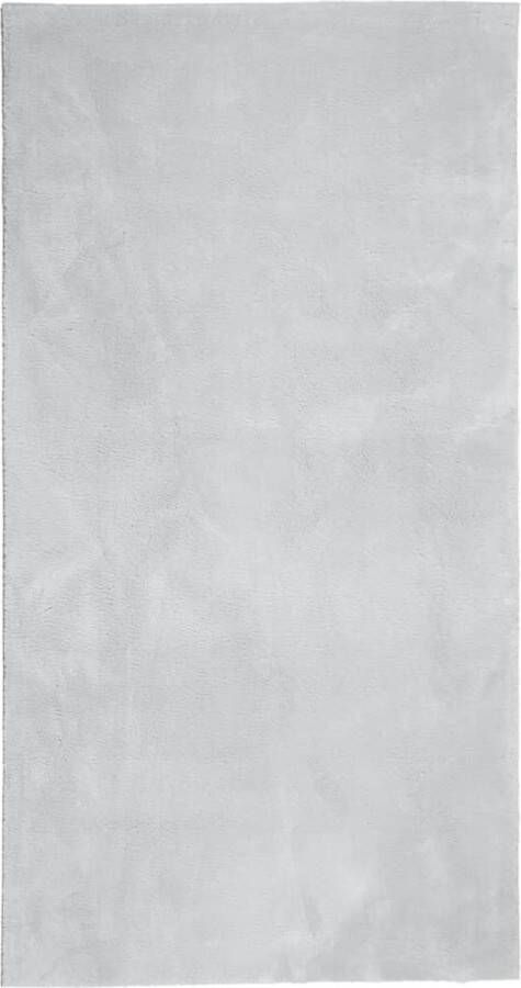 VidaXL -Vloerkleed-HUARTE-laagpolig-zacht-wasbaar-80x150-cm-grijs
