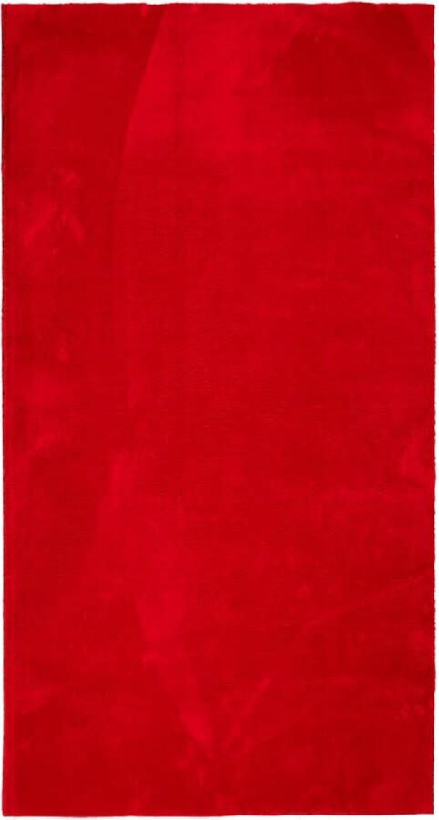 VidaXL -Vloerkleed-HUARTE-laagpolig-zacht-wasbaar-80x150-cm-rood - Foto 2