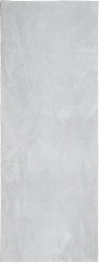 VidaXL -Vloerkleed-HUARTE-laagpolig-zacht-wasbaar-80x200-cm-grijs