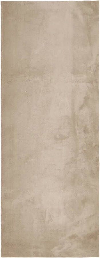 VidaXL -Vloerkleed-HUARTE-laagpolig-zacht-wasbaar-80x200-cm-zandkleurig