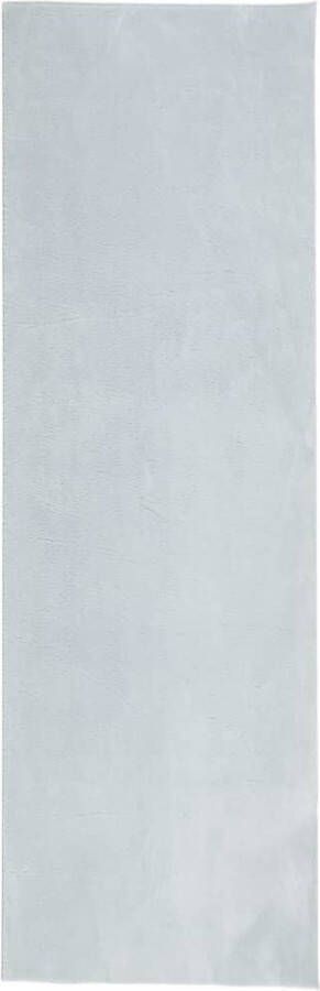 VidaXL -Vloerkleed-HUARTE-laagpolig-zacht-wasbaar-80x250-cm-blauw