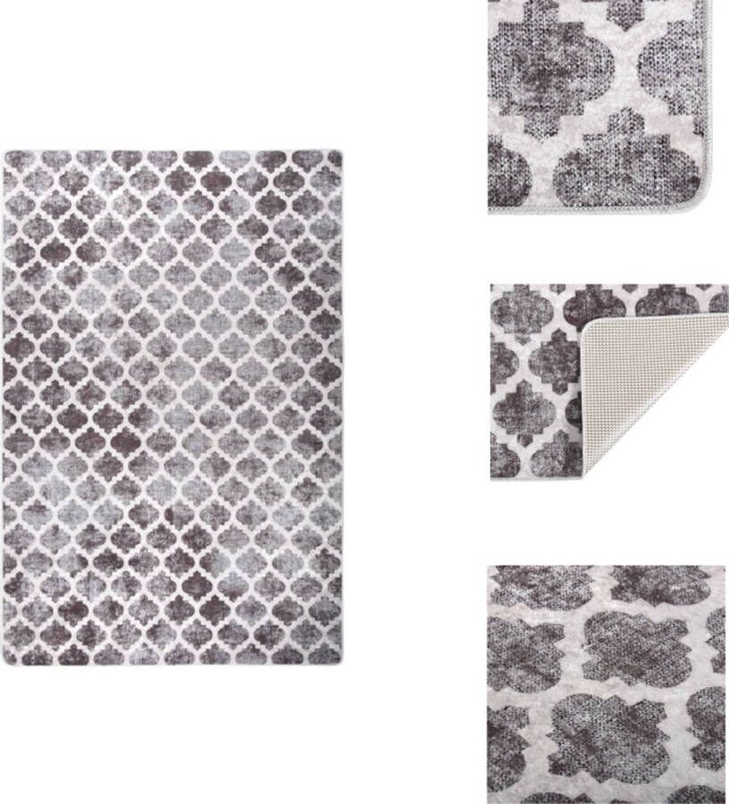 VidaXL Vloerkleed Vloerkleden Loper Vloerkleed Loper Vloerkleden Vloerkleed wasbaar anti-slip 80x150 cm meerkleurig - Foto 3